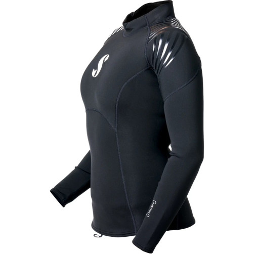 Potapljaška mokra obleka Scubapro Definition Top Long Sleeve 1 mm - ženska
