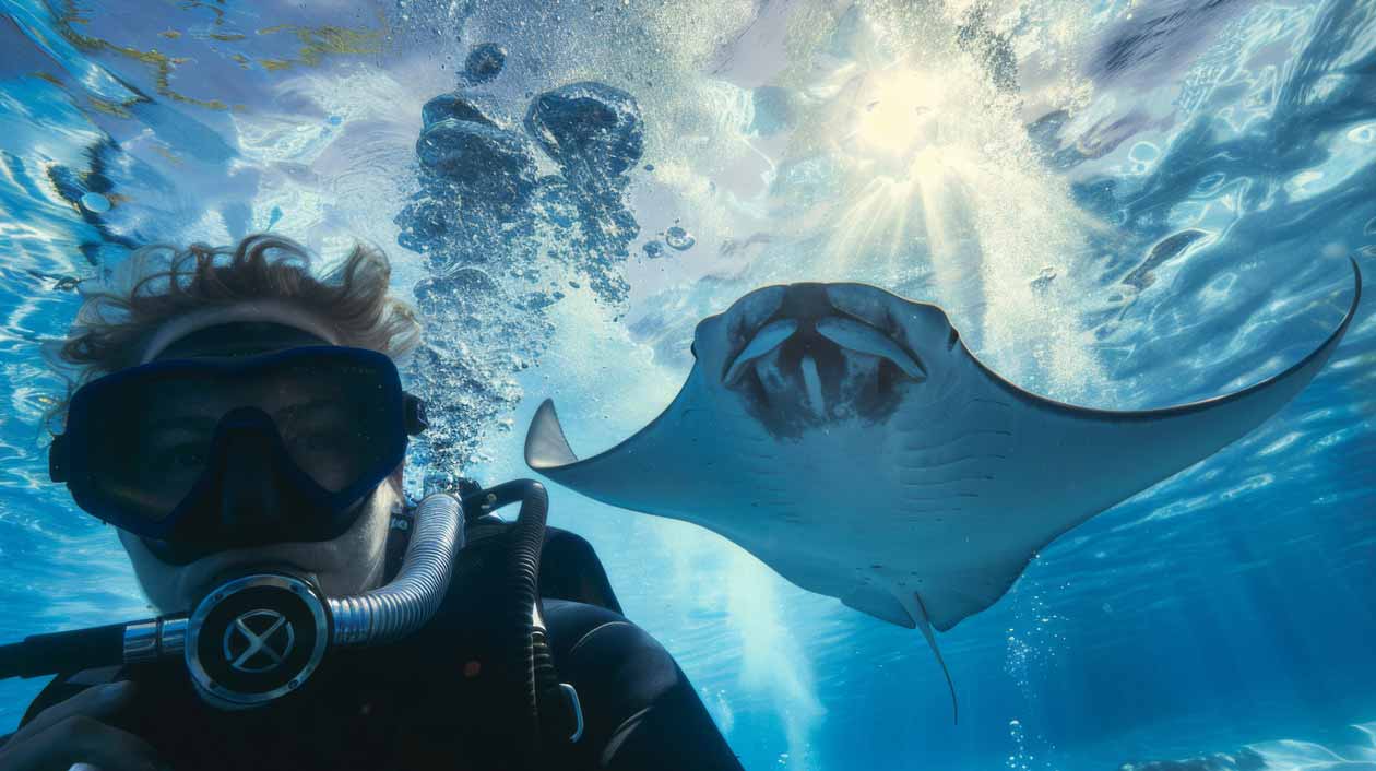 manta osnove potapljanja